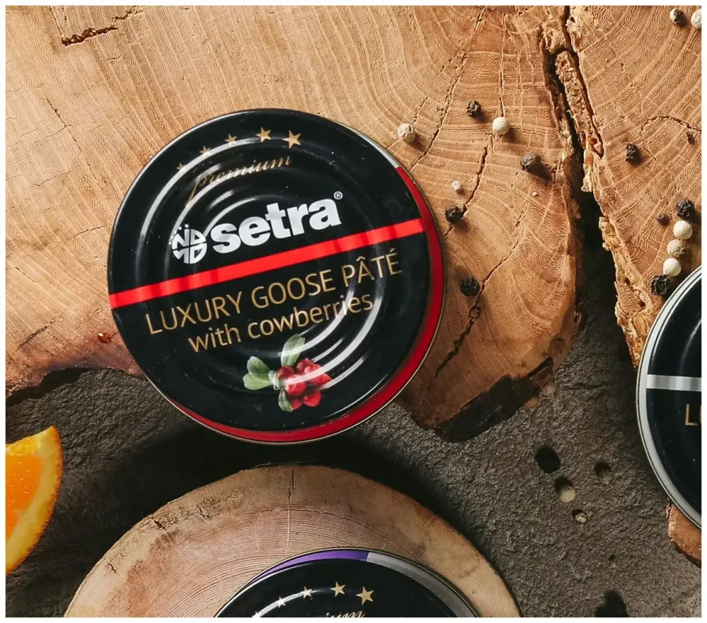 Паштет Setra гусиный c брусникой, 100г.