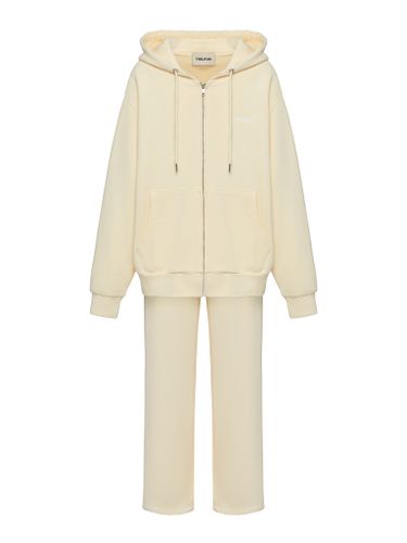 Желтый хлопковый спортивный костюм