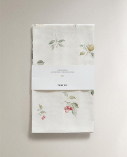Zara Home кухонное полотенце из хлопка, цветочный мотив, 60 40 см (комплект 2 шт.) · 9225/026
