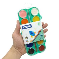 Akvarel boya \ Акварельные краски  SET OF 12 WATERCOLOUR TABLETS Ø30mm