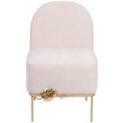 Кресло Monstera Deliciosa (Монстера) Айвори Мраморное золото