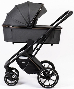 Детская коляска Peppy Tecla 2 в 1 Shadow Antrazit Chrome Edition (Графитовый)
