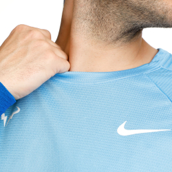 Мужское теннисное поло Nike Dri-Fit RAFA MNK Challenger T-Shirt Men - Light Blue