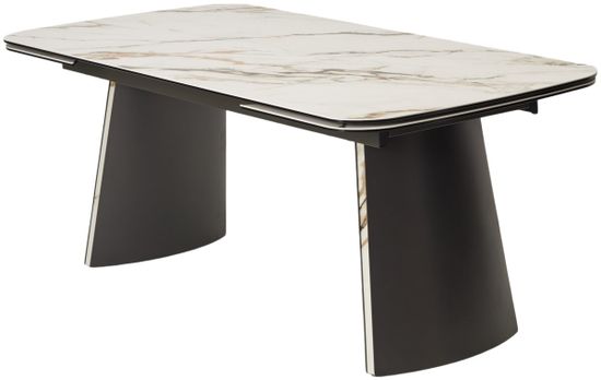 Стол VALDEMAR 180 KL-188 итальянская керамика, стекло/ каркас темно-серый/Kl-188