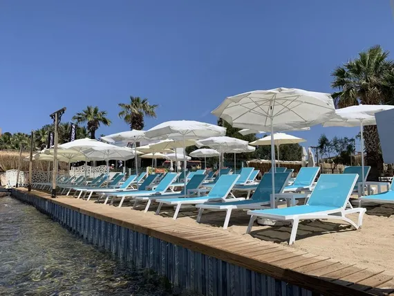 Шезлонг Pacific голубой