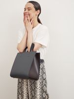 ШОППЕР КВАДРАТНЫЙ ЧЕРНЫЙ|ГРАФИТ|Т.КОРИЧНЕВЫЙ