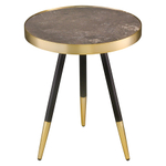Столик Bergenson Bjorn Hedda, 40 см, черный/матовое золото
