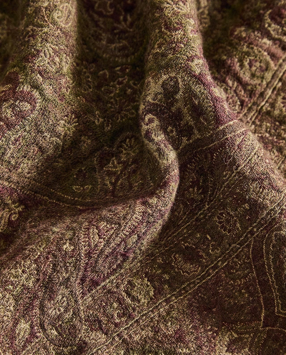 Zara Home - Жаккардовое одеяло пейсли, зеленый, 140x190 см