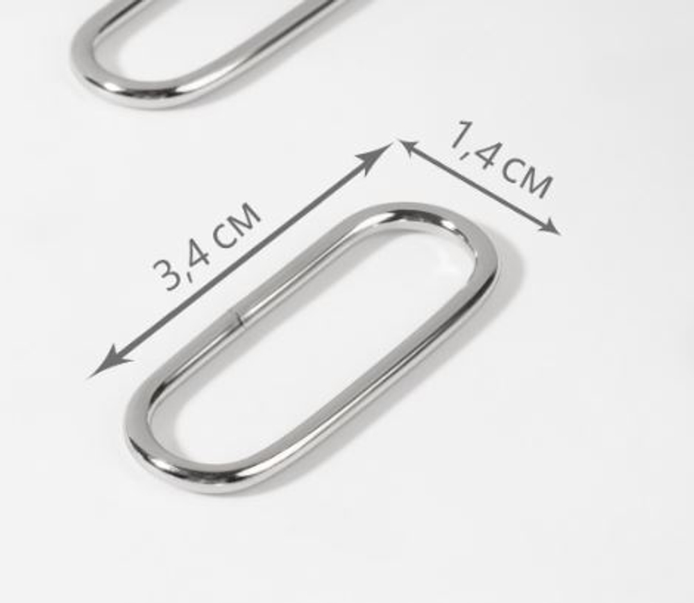 Кольцо 34×14×2мм,овал никель 9269128