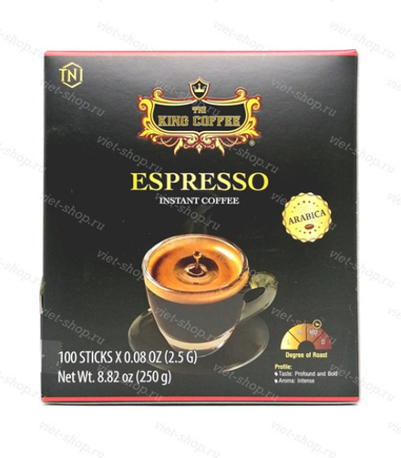 Растворимый кофе King Coffee Espresso, 100 пак.