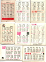 № 155 Набор из 10 объёмных стерео Календариков СССР Мультфильмы 1986, 1987, 1982 год.