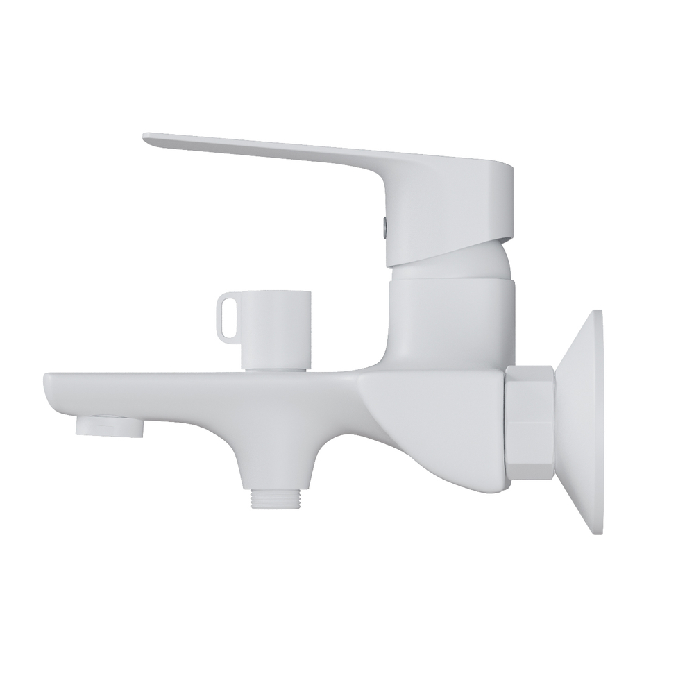 Смеситель для ванны 35k MIXLINE ML15-01W БЕЛЫЙ