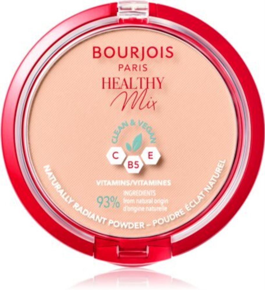 Bourjois матирующая пудра, придающая коже сияющий вид Healthy Mix