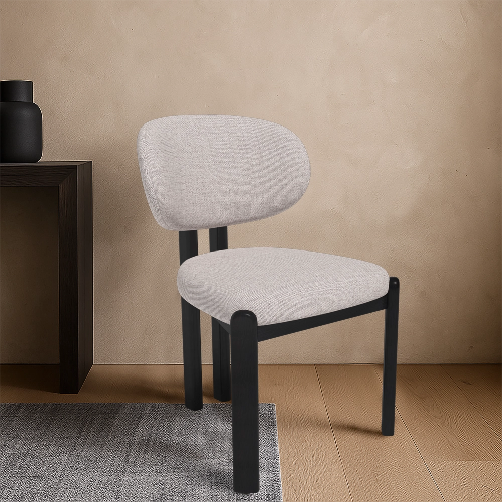 Стул Galloti, бук черный, рогожка wellton 953