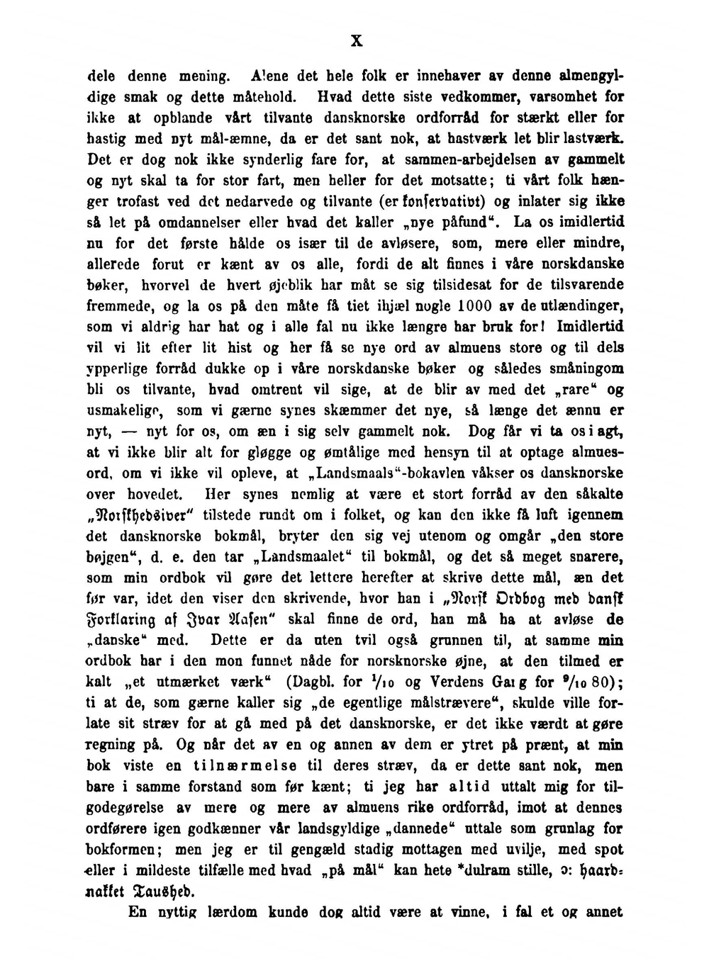 Unorsk Og Norsk, Eller Fremmedords Avlosning | Knud Knudsen