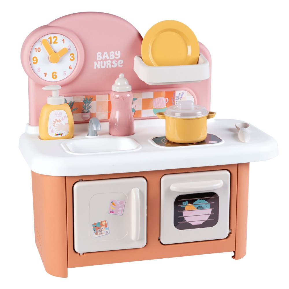 Кухня с духовкой Smoby Baby Nurse 220501 для куклы до 42 см с 6 аксессуарами 220501 — фото 3