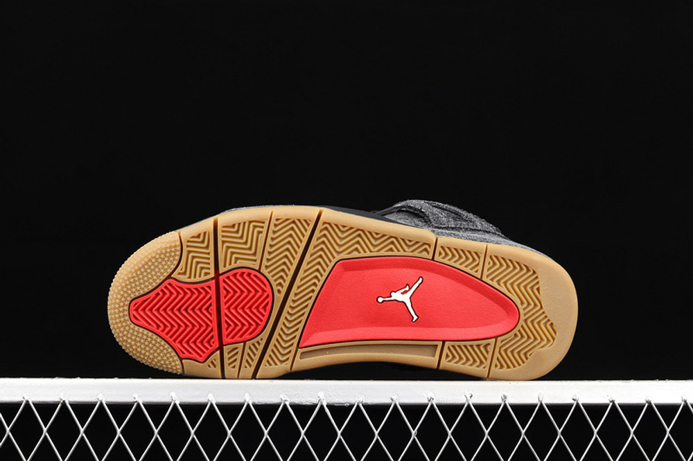Air jordan 4 x levi's black new arrivals