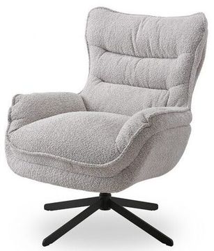 кресло для отдыха Helm  вращающееся бежевая ткань