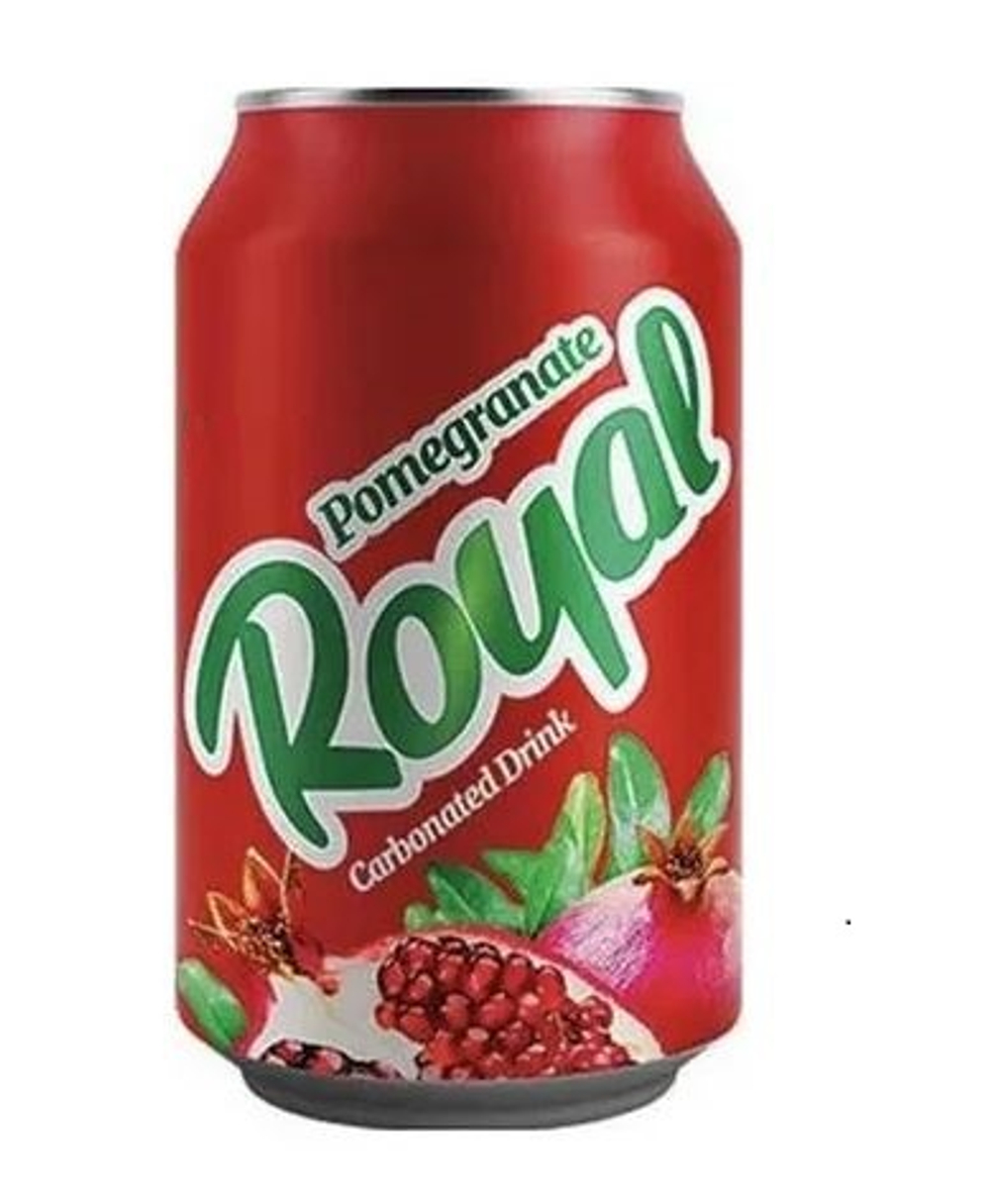 Газированный напиток Royal гранат ж/б 0,3мл Афган