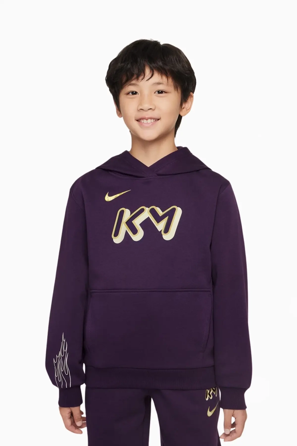 Кофта Nike Kylian Mbappé Club Fleece Junior - фиолетовый