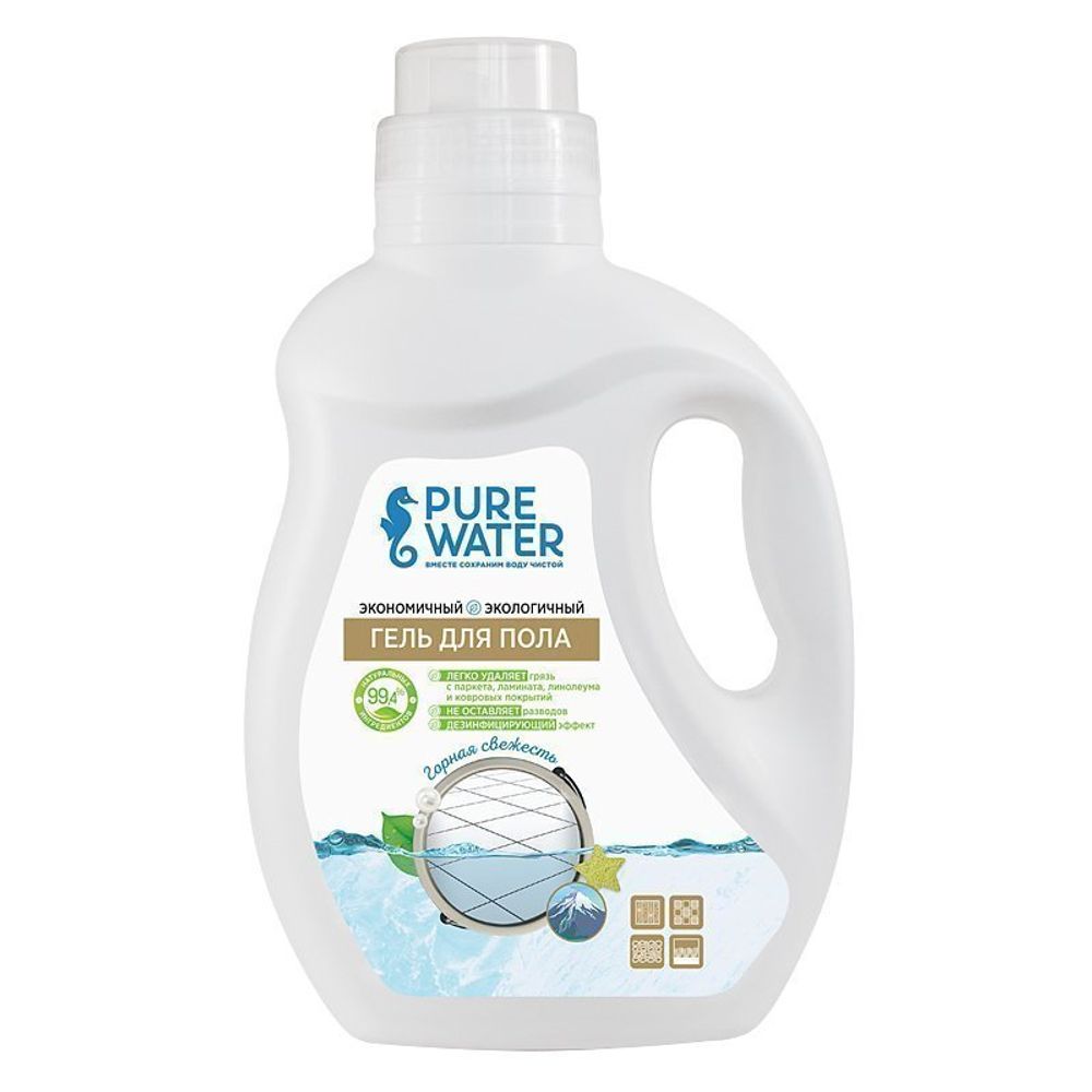 Гель для пола Горная свежесть торговой марки 1000 мл (Pure Water)