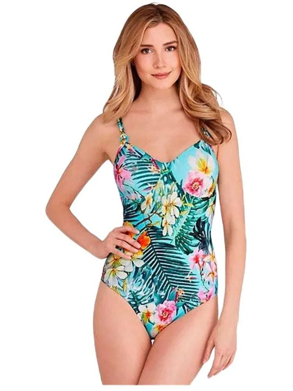 Купальник ортопедический после мастэктомии, слитный Amoena Sydney 44D/50D