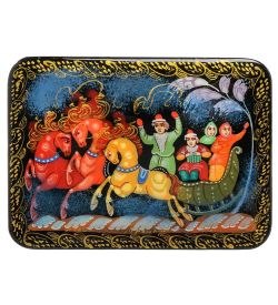 ШК-90/ 4-B Шкатулка «Тройка» 8,5х6,6