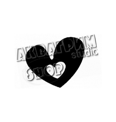 Трафарет для блеск тату "Сердечко