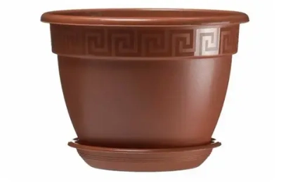 Горшок Антик 1,6л d17 h12.2 терракот с поддоном.