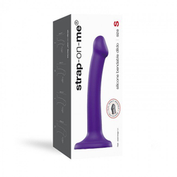 Гибкий фаллоимитатор Strap-on-me Dual Density Small на присоске, фиолетовый
