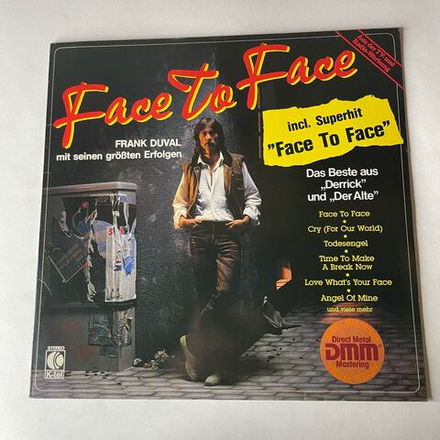 Винтажная виниловая пластинка LP Frank Duval Face To Face (Германия 1982)