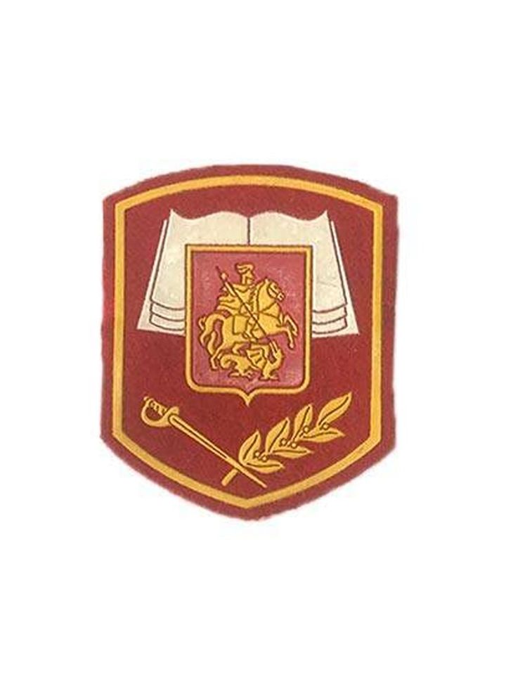 Шеврон кадетское образование пластизоль красный