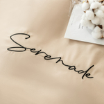 Комплект постельного белья Однотонный Сатин Вышивка CH034