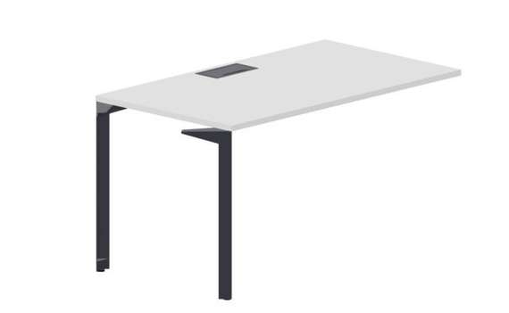 Стол 138х78х75см (металлический аутлет) - приставной элемент