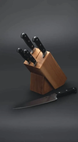 Kitchen Craft Набор из 5 ножей в деревянном блоке