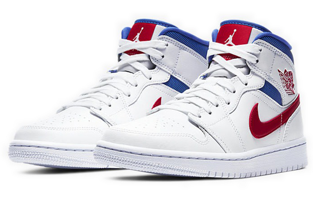 Кроссовки Jordan Air Jordan 1 Mid University Red (Женская размерная сетка)