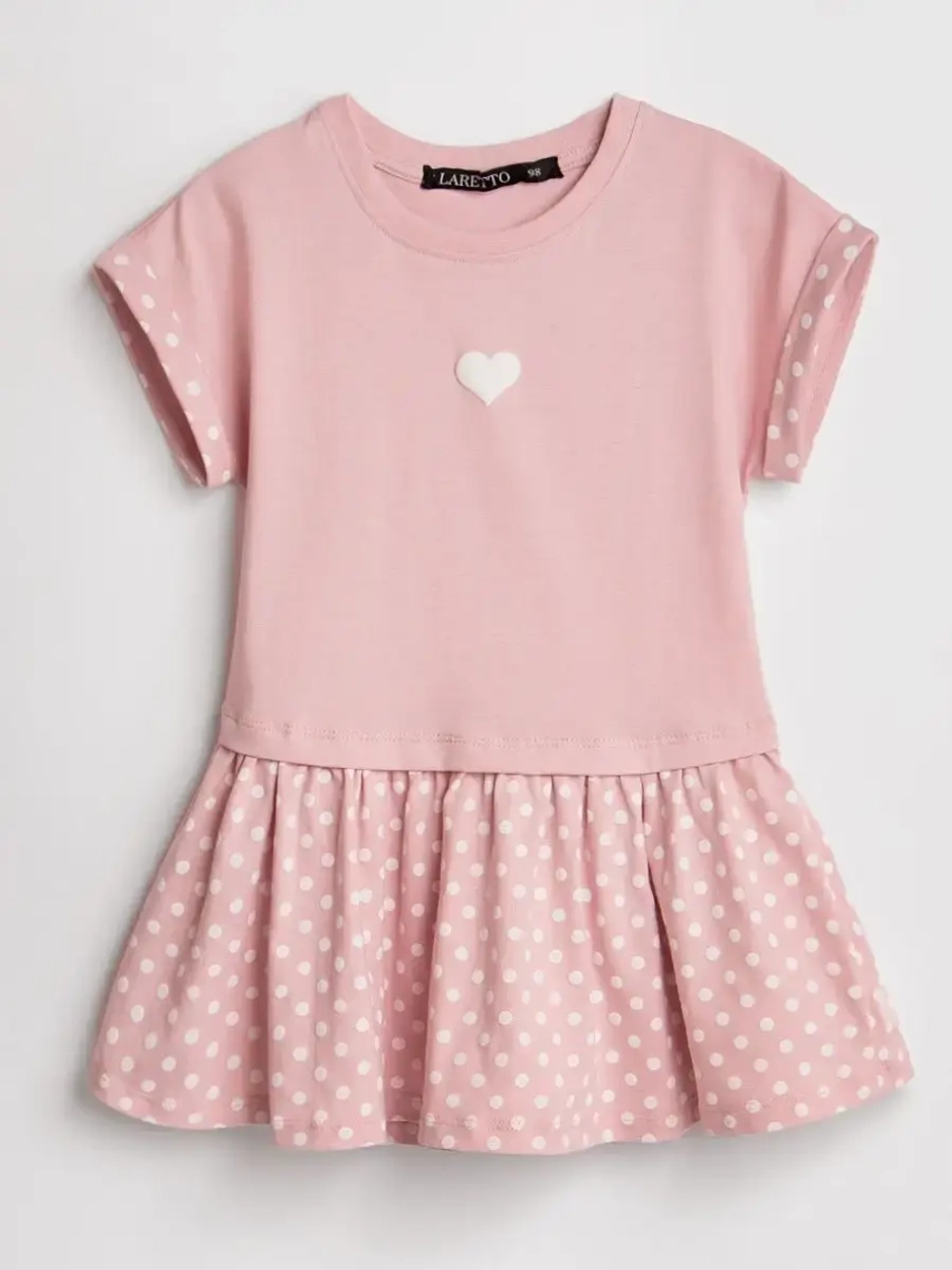 Платье оверсайз в сад с коротким рукавом