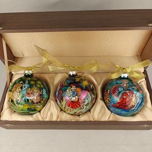 Наборы из 3-х елочных шаров