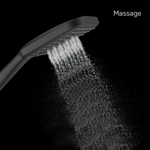 Лейка для душа Milardo ILS3FBSM18 "Ideal Spa" квадрат, 3 режима, ЧЕРНЫЙ матовый, коробка