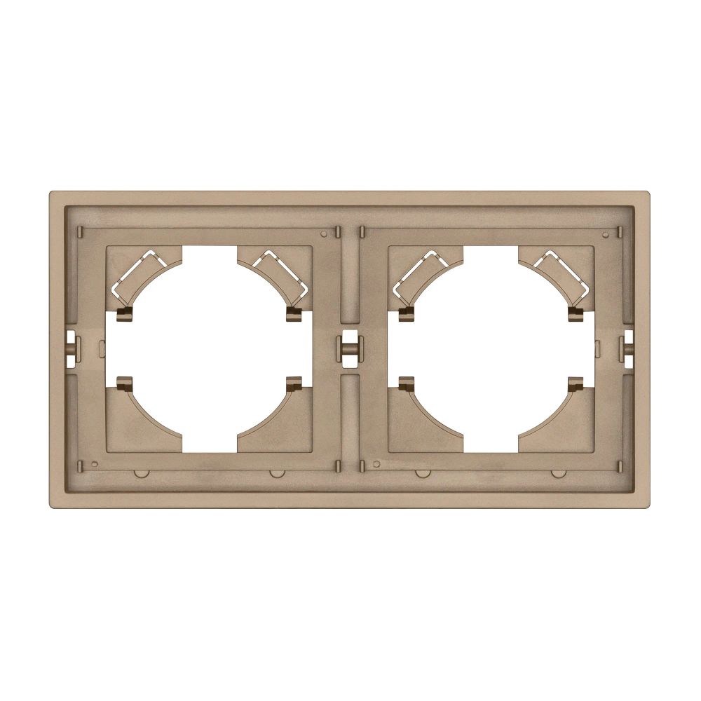 Рамка пластиковая FRM-TENDO-PL-2-GD (Arlight, Песочный) 053842
