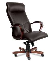 Кресло для руководителя Mercury A коричневая кожа