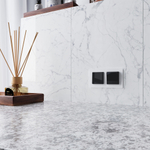 Розетка с заземлением (черный акрил)