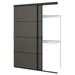 Шкаф-купе - IKEA SKYTTA/BOAXEL/СКЮТТА/БОАКСЕЛЬ ИКЕА, 65х177х240 см, черный