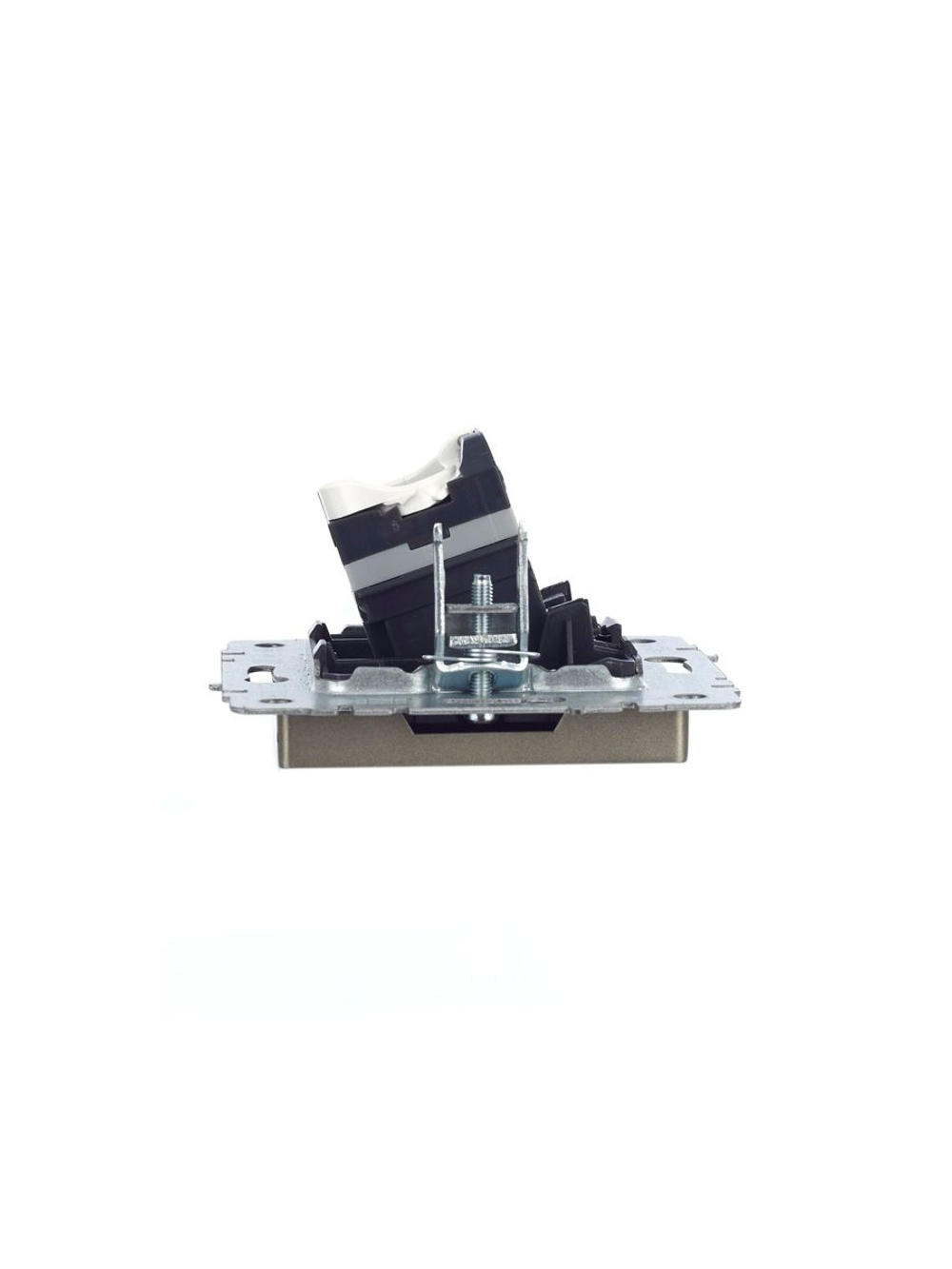 Розетка компьютерная СП RJ45 кат.5E BRITE РК10-БрШ механизм шампань IEK BR-K10-1-K37