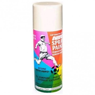 ABRO Краска-спрей ABRO MASTERS № 12 (белый глянец) 400мл