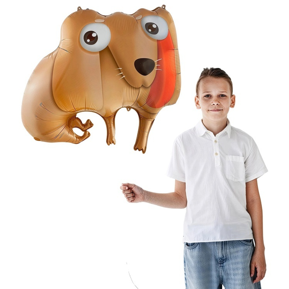 Фольгированный шар-фигура «Собака глазастая» в ассортименте