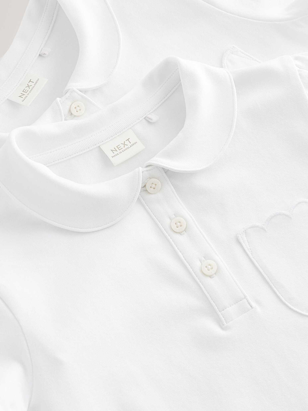 Поло школьное для девочки Next Q76-858, 2 шт., Белый