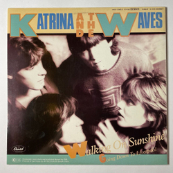 Винтажная виниловая пластинка LP Katrina And The Waves Walking On Sunshine (Extended Mix) (Germany 1985) Maxi Single 45 RPM