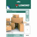 Бумага самокл. LOMOND 50 л. 70 г/м2 А4 белая