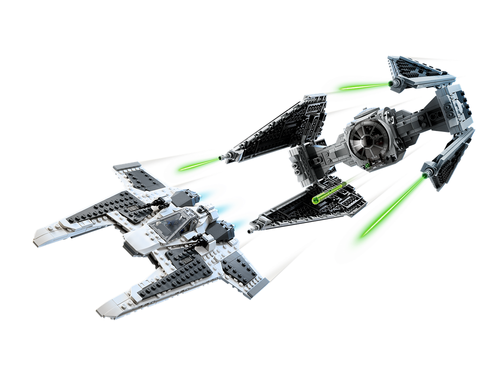 Конструктор Лего Стар Ворс Клык мандалорского истребителя LEGO Star Wars Mandalorian Fang Fighter TIE Interceptor  75348